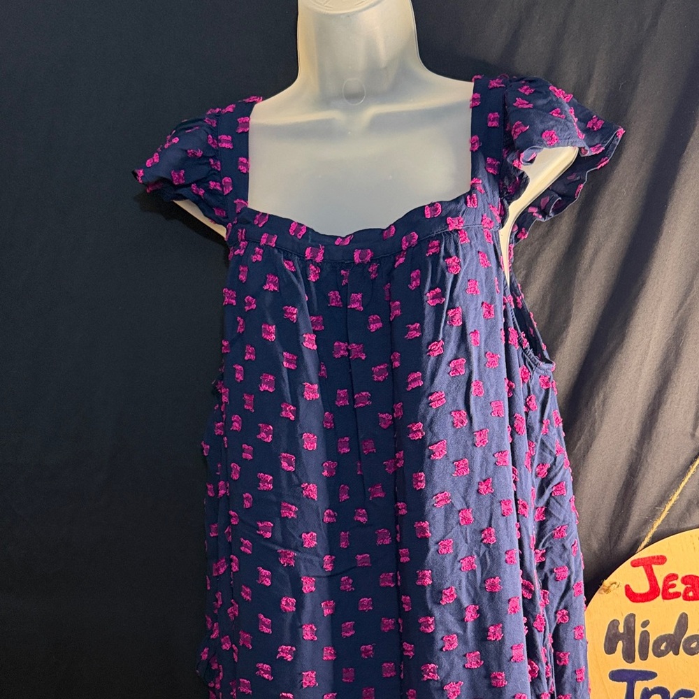 💥NI💥 Loft  Navy and Pink Women's Dress - Picture 3 of 5